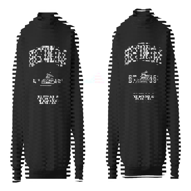 Bigtone Gap バージニア州バージニア州ヴィンテージアメリカ国旗デザイン スウェットシャツ