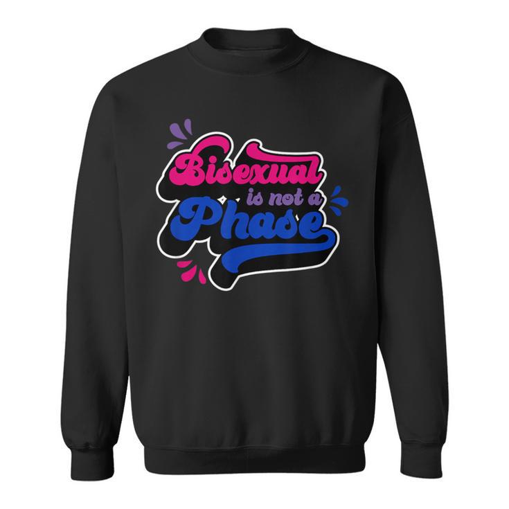 Bisexual Is Not A Phase Cute Bi Pride Flag Citas Divertidas Camisa de entrenamiento