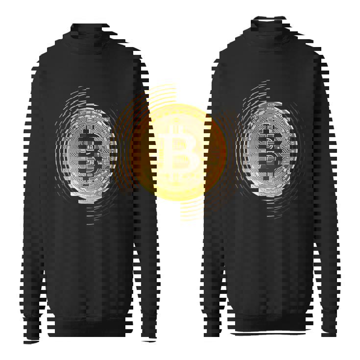 Bitcoin To The Moon And Back、ビットコイン暗号通貨グラフィック スウェットシャツ
