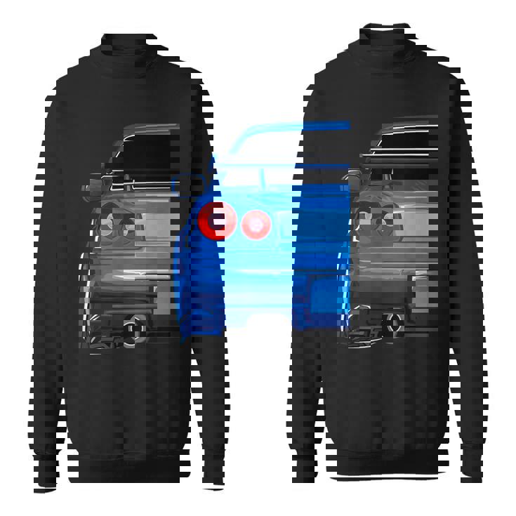 Blue Gt R 34 Jdm スカイラインスタンス カー ドリフトレーシング スウェットシャツ