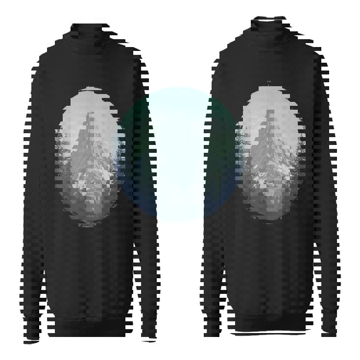 Blue Mountain Retrointage Hiking Camping Lover Glamper スウェットシャツ