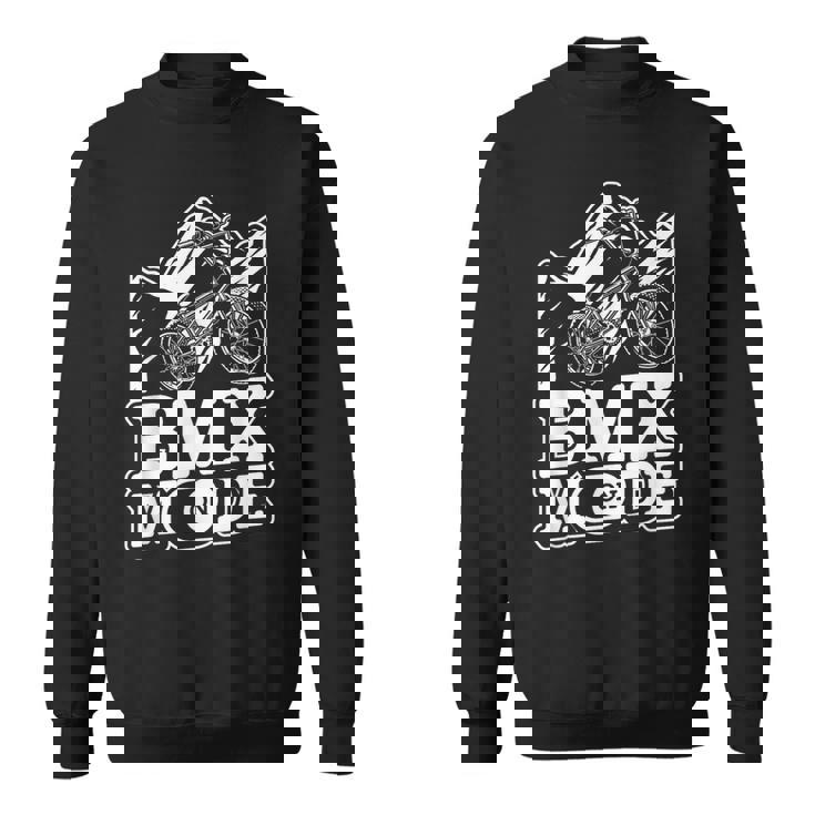 Bmx Mode On Biker Bicycle Bike Cyclist Extremeports Bmx スウェットシャツ