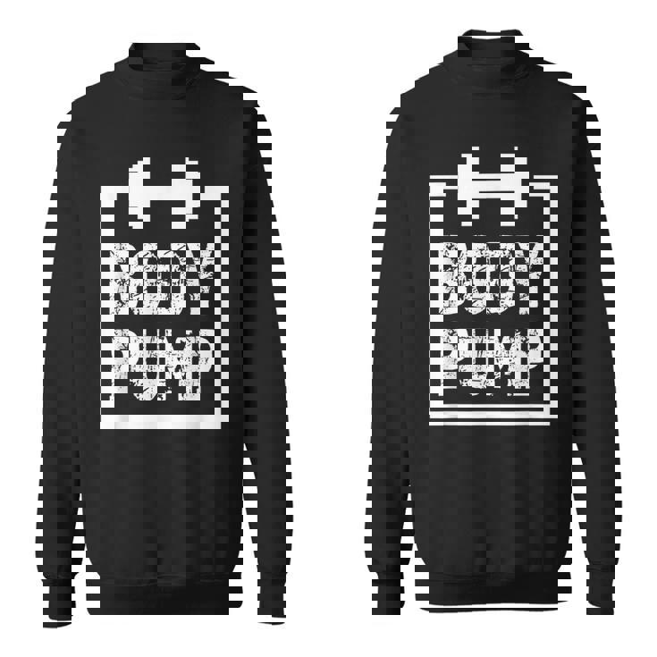 Body Pump Fitness Motivation ボディビルディングジムシャツ スウェットシャツ