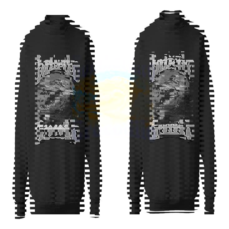 Bombadiro Crocodilo 面白いイタリアンブレインロットミームグラフィック スウェットシャツ