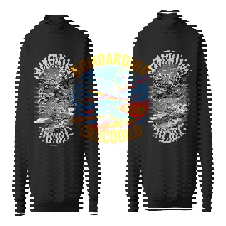 Bombardino Crocodilo Italian Brainrot スウェットシャツ