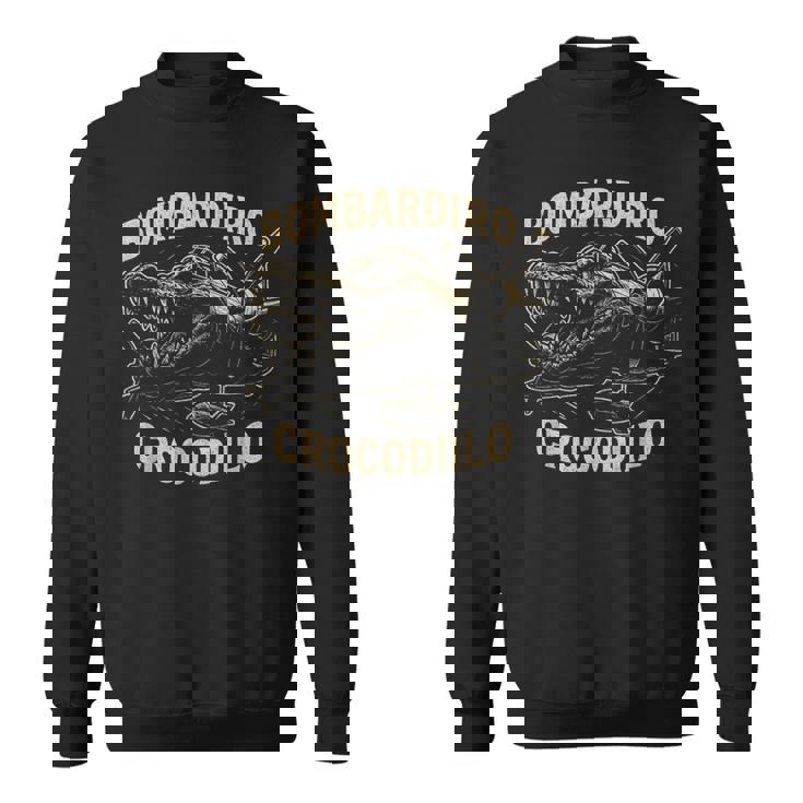 Bombardiro Crocodilo イタリアンブレインロットミーム スウェットシャツ