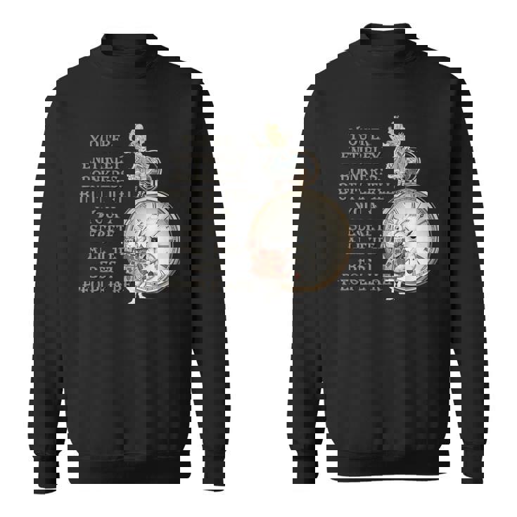 Bonkers Quote Time 不思議の国のアリス スウェットシャツ