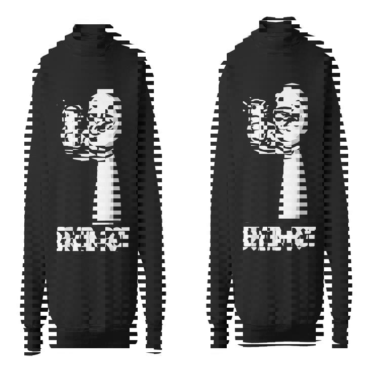 Brain Rot シャツ Word Of The Yeartickman Brainrot スウェットシャツ