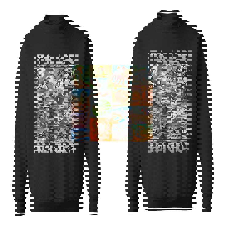 Brainrot Meme イタリアンブレイン 腐敗 イタリアンブレイン スウェットシャツ