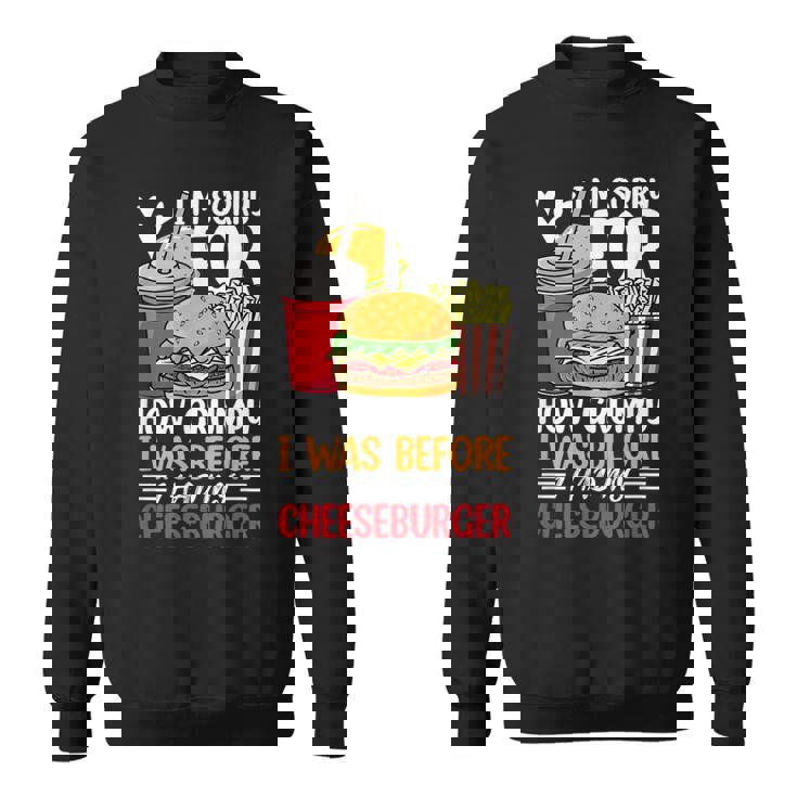 Burger メンズ レディース チーズバーガー ファーストフード バーガー愛好家 スウェットシャツ