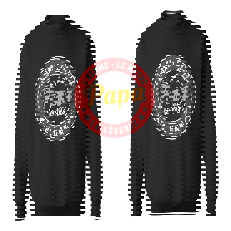 Cadeau Papa Bouliste Humour Pétanque Homme Mythe Légende Sweater e