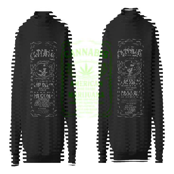 Cannabis アメリカグレード マリファナ インディカ サティバウィード スウェットシャツ