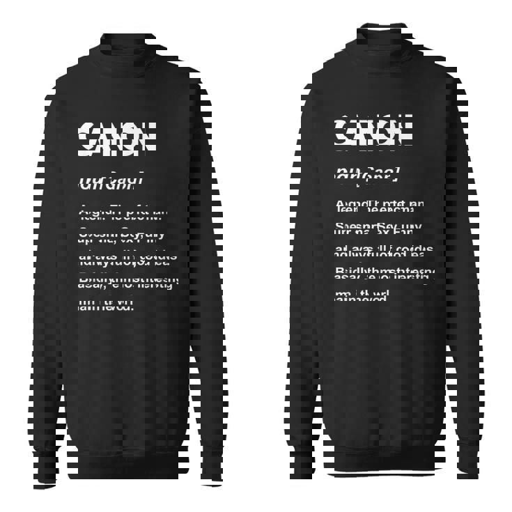 Canon ネームシャツ スウェットシャツ