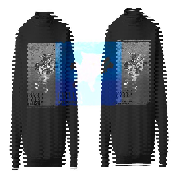 Cat Nevermind 子猫ニャーパロディ 面白い猫 動物好き スウェットシャツ