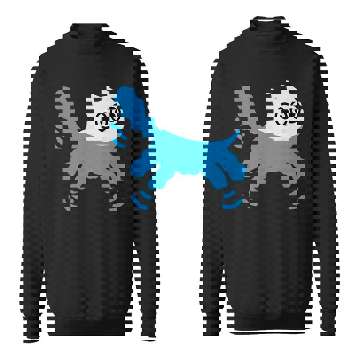 Catwimming Kitten In Water Cute Animalwimmer スウェットシャツ