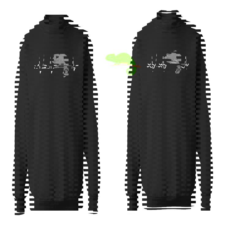 Chameleon ハートビート カメレオン 爬虫類トカゲ スウェットシャツ