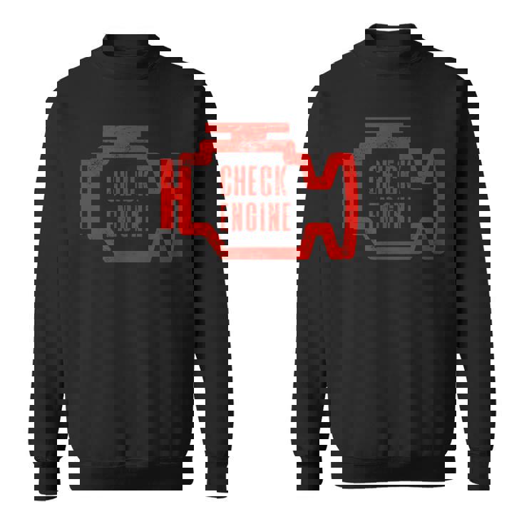 Check Engine Light アンティーク調デザイン スウェットシャツ