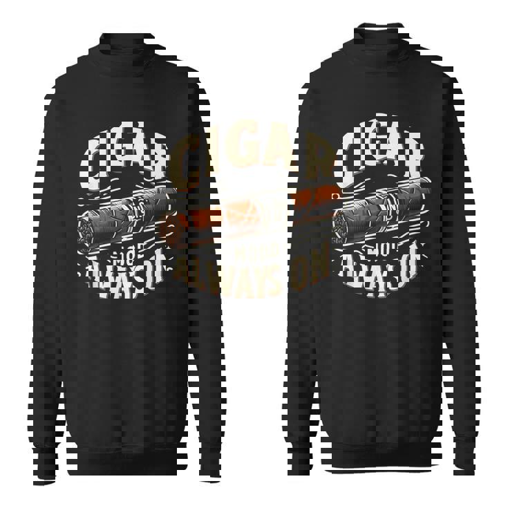 Cigar Mood Always On Cigar ファニーグラフィックtシャツ スウェットシャツ