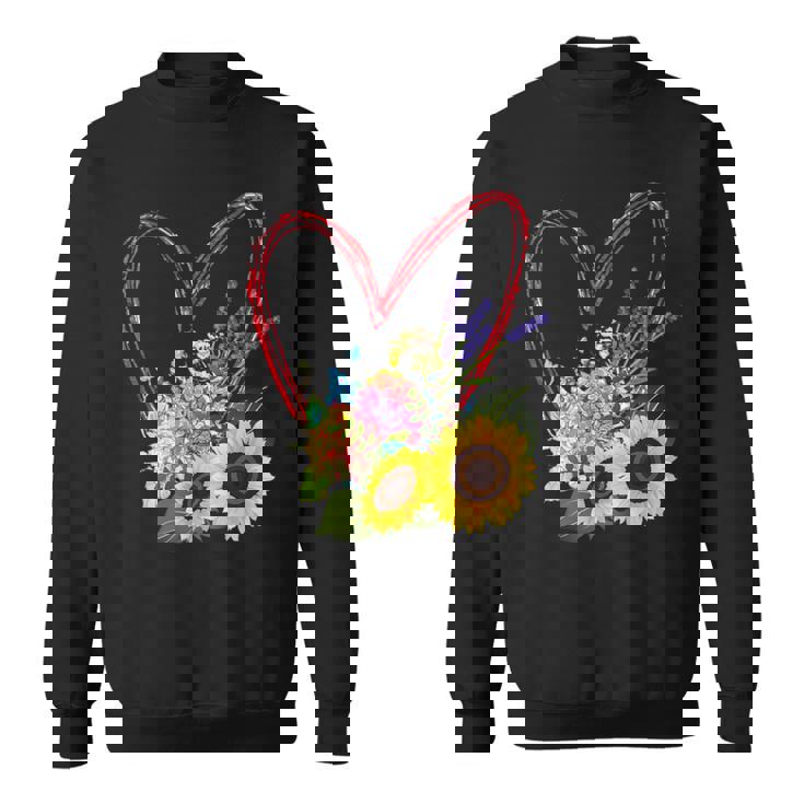 Conception De Fleurs D'été Tournesols Lavande Hortensia Sweater e