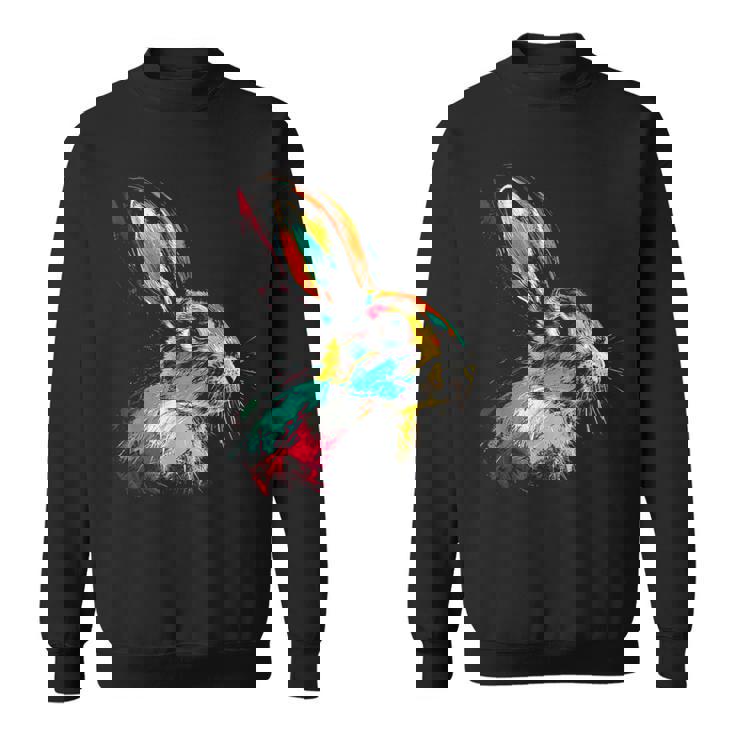 Conejo Colorido Animal Motivo Arte Conejo Camisa de entrenamiento