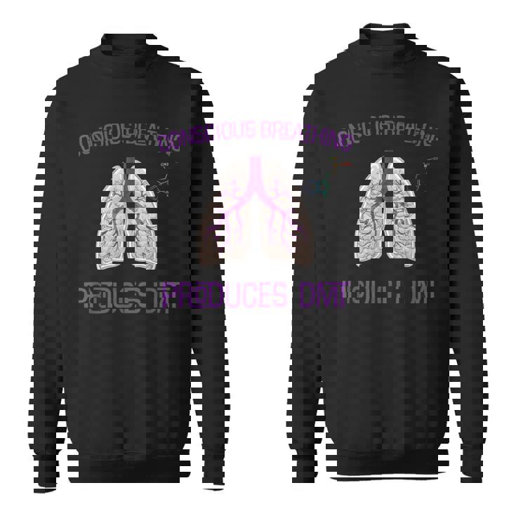 Conscious Breathing Produces Dmt分子トリッピーサイケデリック スウェットシャツ