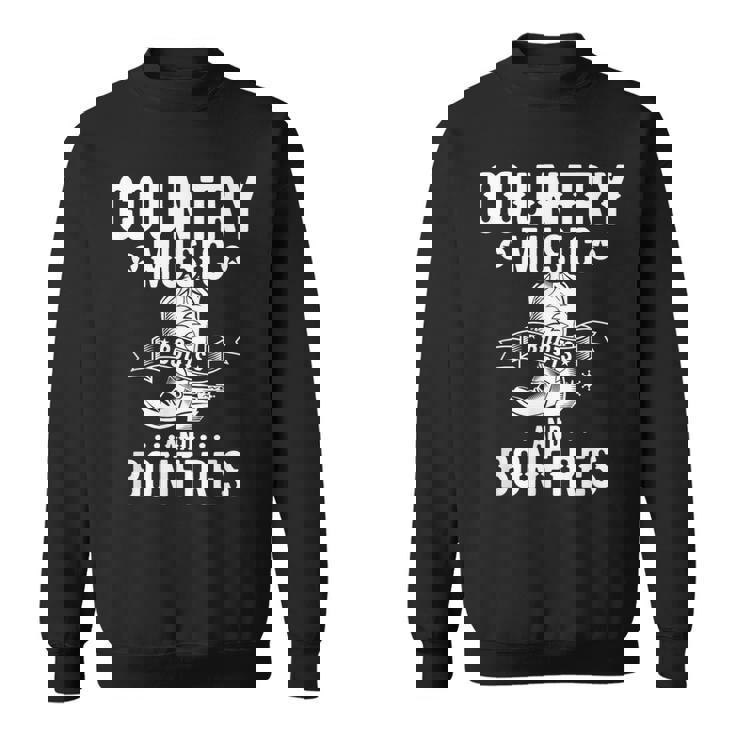 Country Music And Bonfire ウエスタンカントリーラインダンスブーツ スウェットシャツ