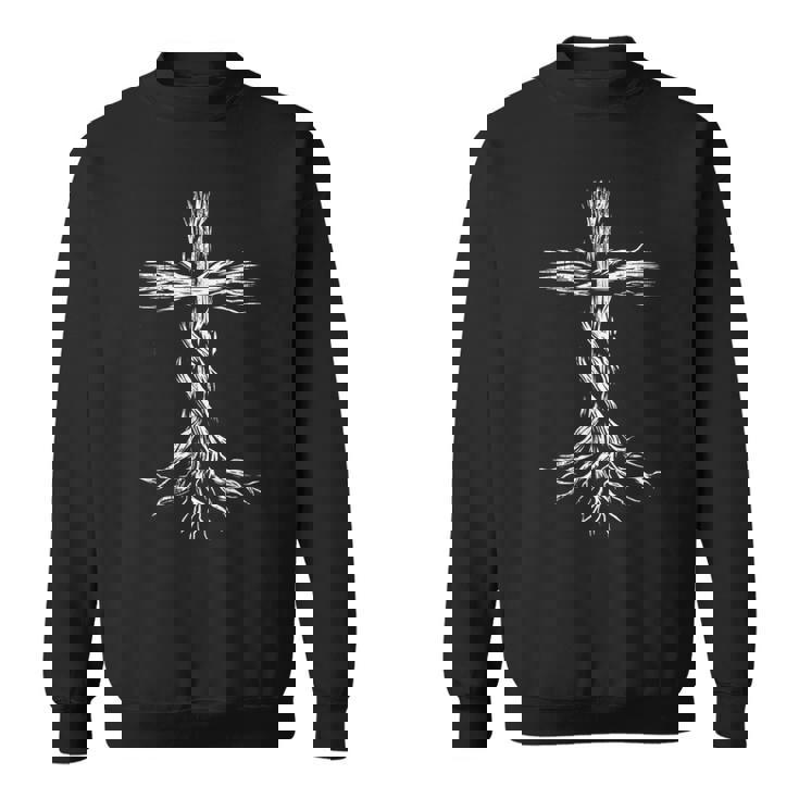 Cruz Cristiana Arraigada Jesucristo Amante De La Biblia Oración Camisa de entrenamiento