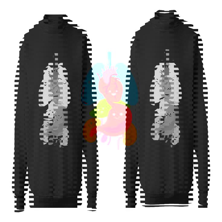 Cute Anatomy Internal Organs Body スウェットシャツ