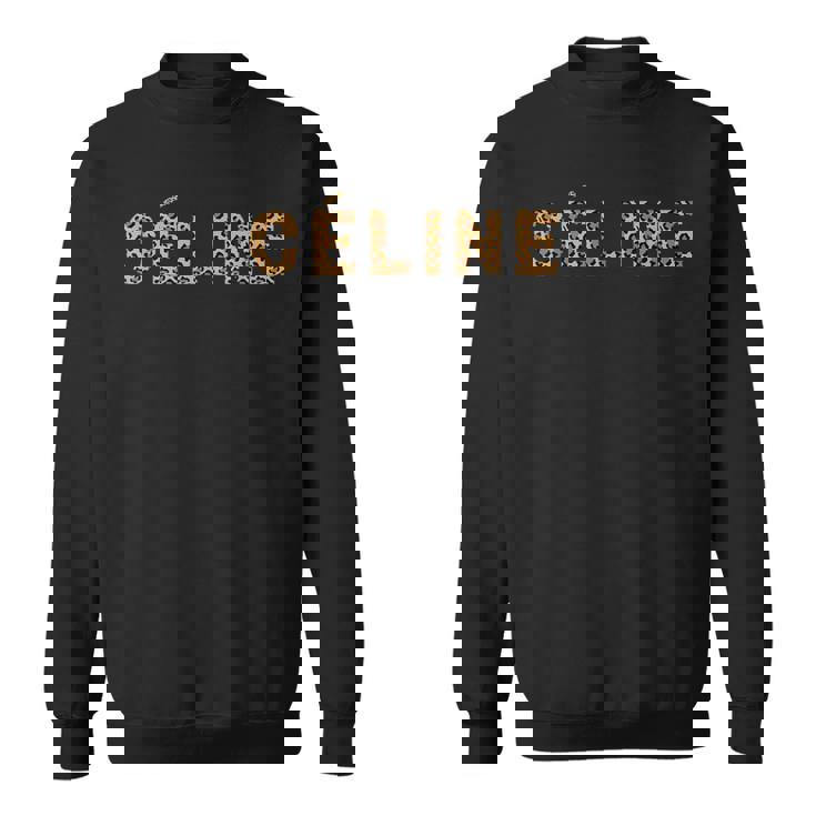 Céline レオパード こんにちは私の名前は、名です スウェットシャツ