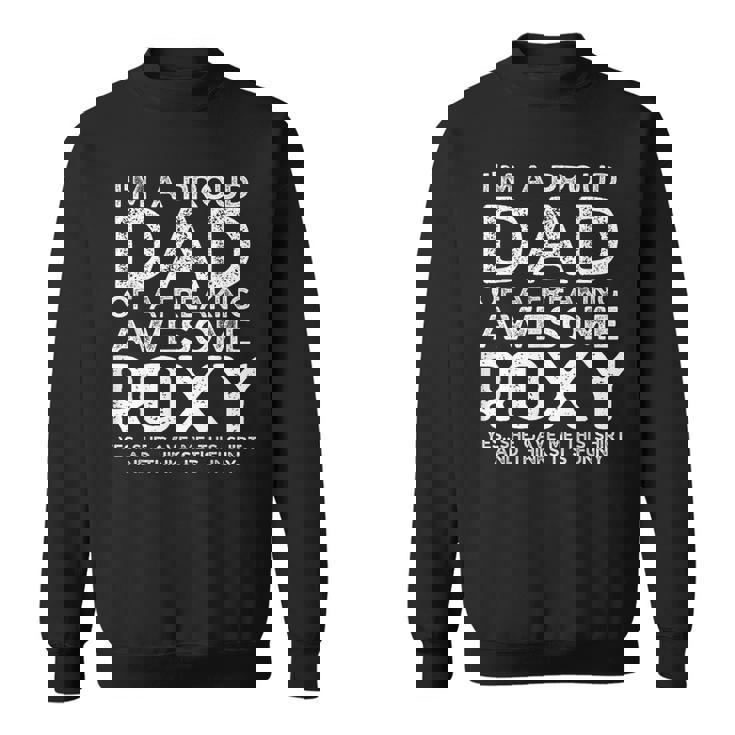 Dad Of Roxy ギフト 父の日 面白い 名前入り スウェットシャツ