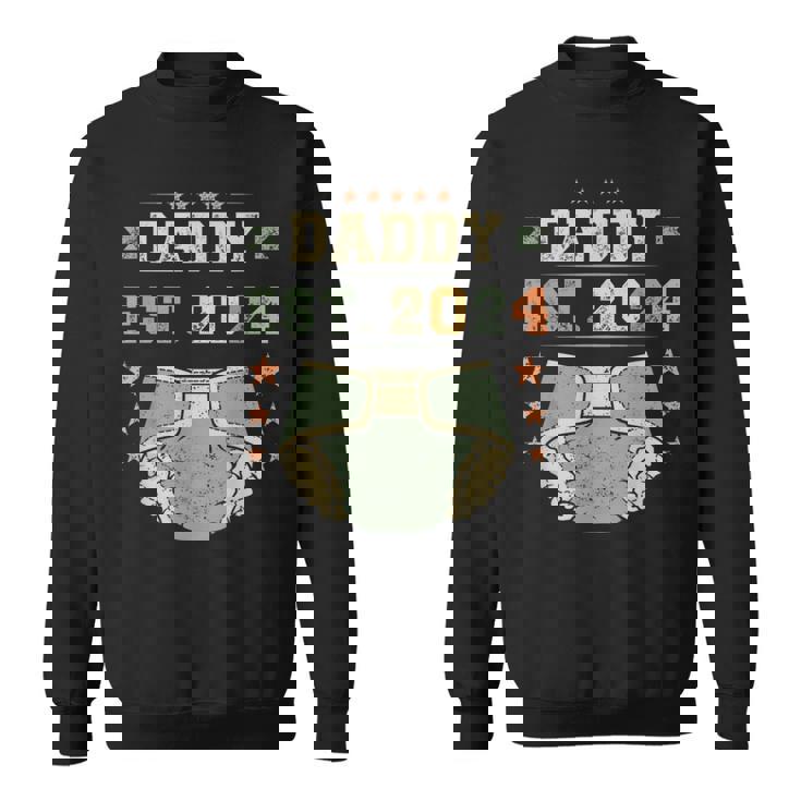 Daddy Est 2024 年生パパ 新米パパ 初めてのパパ 若いパパ スウェットシャツ