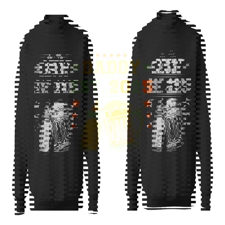 Daddy Est 2025 年のパパ 初めての父の日 新しい父親 若い父親 スウェットシャツ