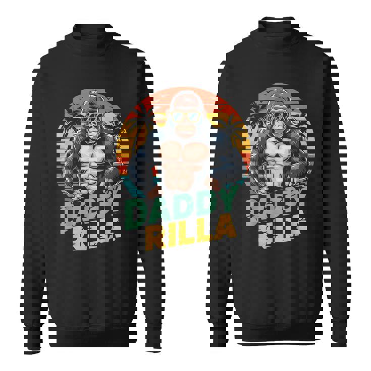 Daddy Rilla Gorilla Dad 父の日ギフト お父さんへのギフト スウェットシャツ