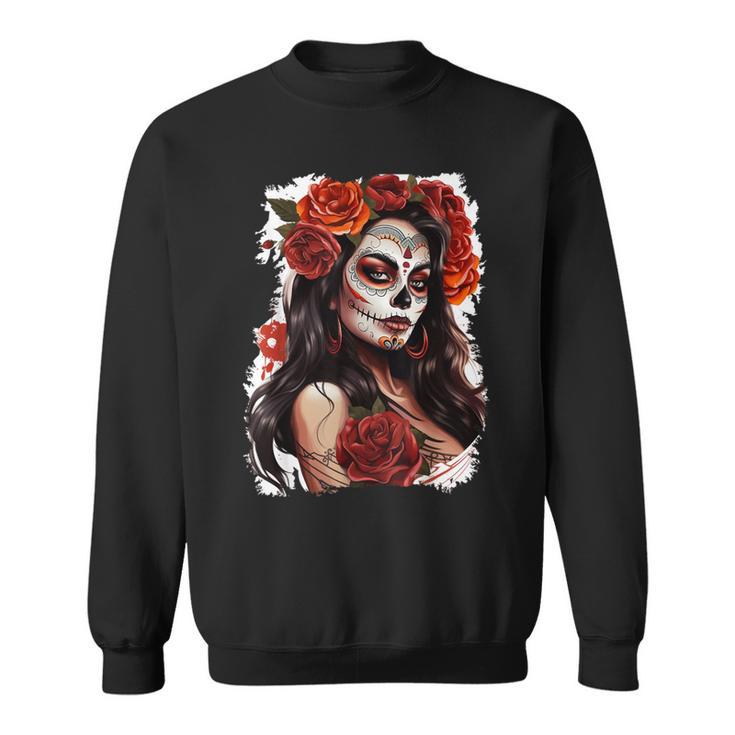 Dia De Los Muertos La Catrina Sweater e