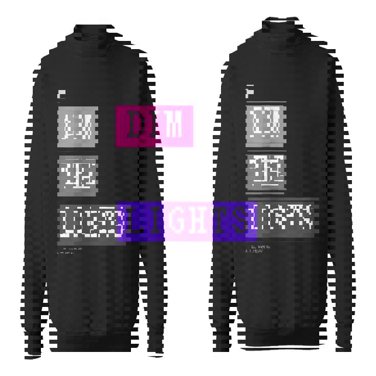 Dim The Lights 007 メンズ ロック ライブ フェス バンド ゲーム 音楽 おしゃれ 男女兼用 キッズ スウェットシャツ