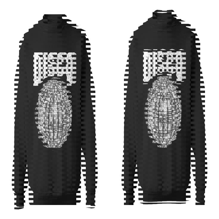 Disco Music Ball ファンク ソウル 音楽愛好家 レトロ 70年代 80年代 コスチューム スウェットシャツ