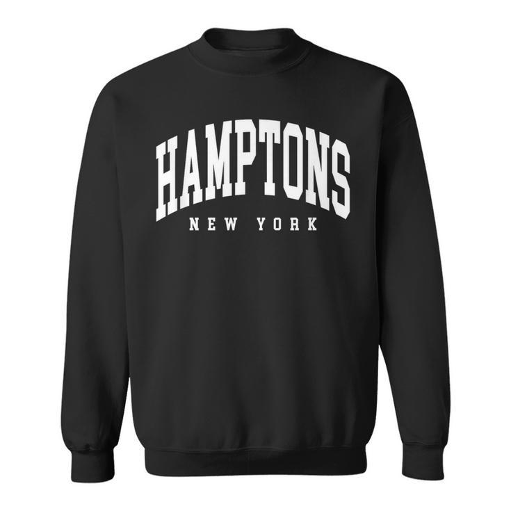 Diseño Clásico De Estilo Universitario De Hamptons New York Camisa de entrenamiento