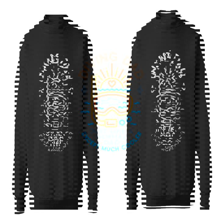 Diving Dad スキューバダイビングまたはフリーダイビング 父の日ダイバー スウェットシャツ