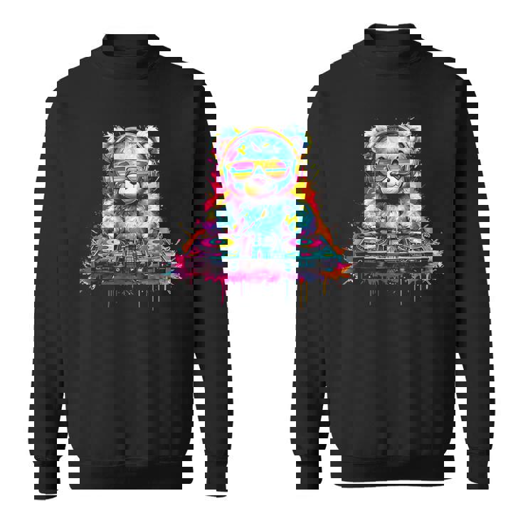 Dj Music Ours En Peluche Coloré Avec Lunettes Deoleil Sweater e