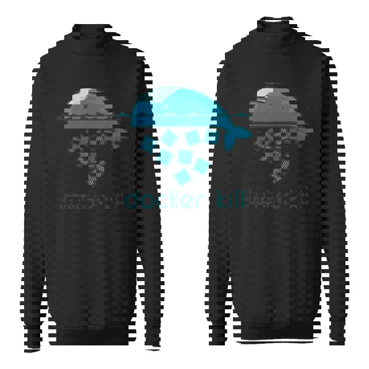 Docker Container Linux Devops Programming Coding スウェットシャツ