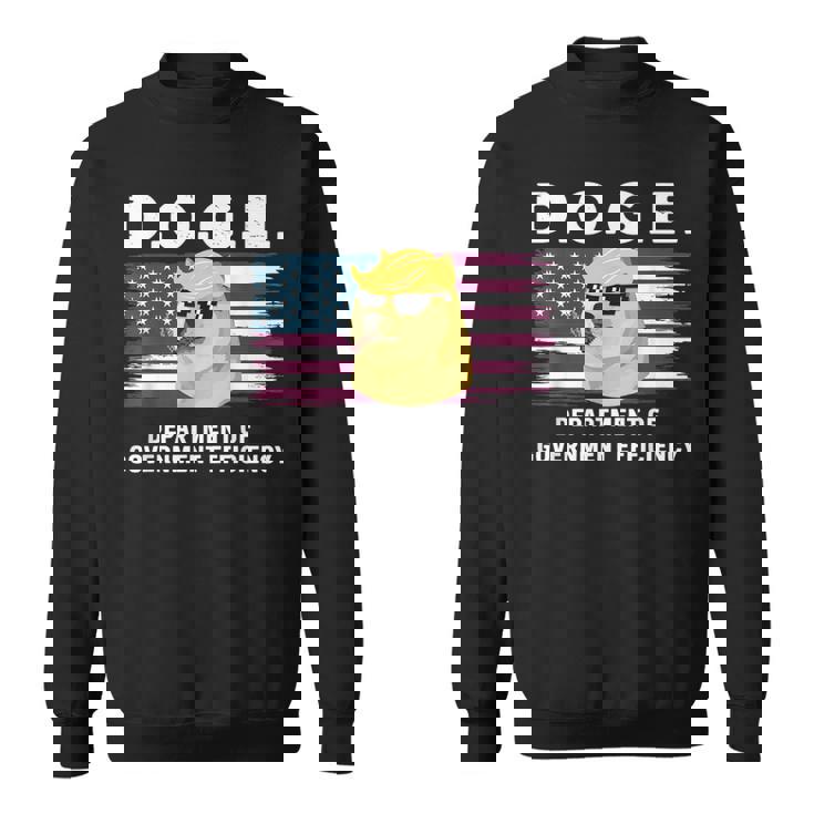 Doge 政府効率省 トランプ柴犬 スウェットシャツ