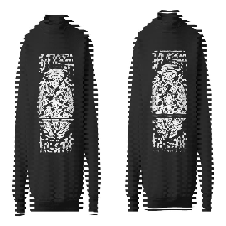 Eat Pizza Hailatan オカルト 反キリスト 悪魔的なサタニズム スウェットシャツ