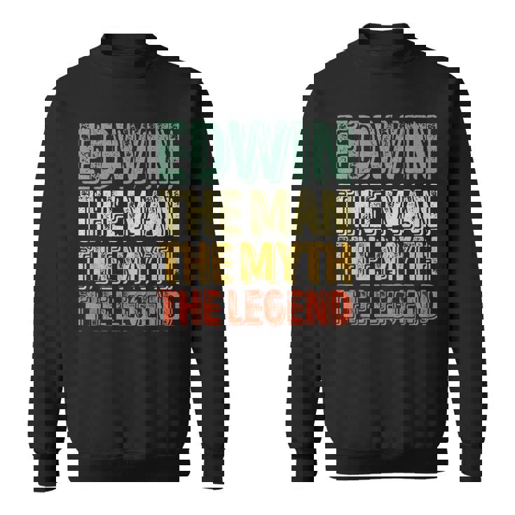 Edwin The Man The Myth The Legend シャツ ファーストネーム Edwin スウェットシャツ