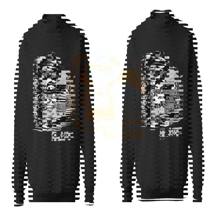 El Jefe ヒップホップ テディベア ローライダー シャツ チカーノ チョロ スウェットシャツ