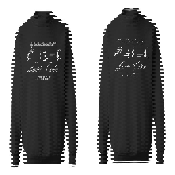 Euler's Identity 「最も美しい方程式」代数 スウェットシャツ