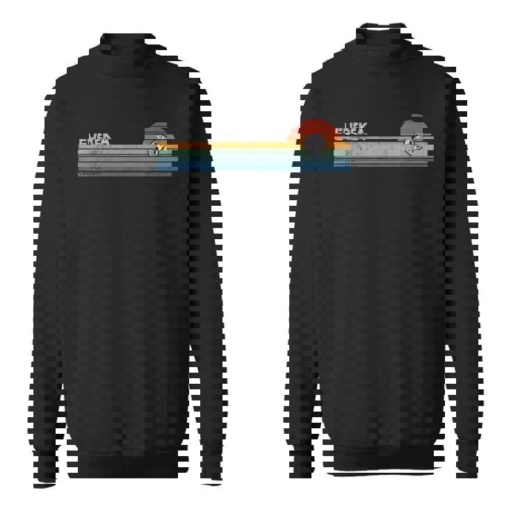 Eureka California Usa アメリカ レトロ サンセット レインボー シンセ スウェットシャツ