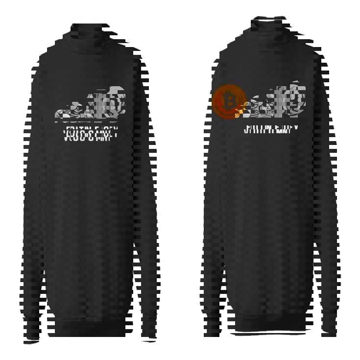 Evolution Of Money お金の進化 ビットコインプランb 暗号通貨btc ホドル スウェットシャツ