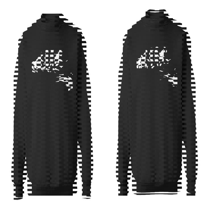 Evolution スキューバダイビング パシフィックオーシャン愛好家とシーダイバー スウェットシャツ