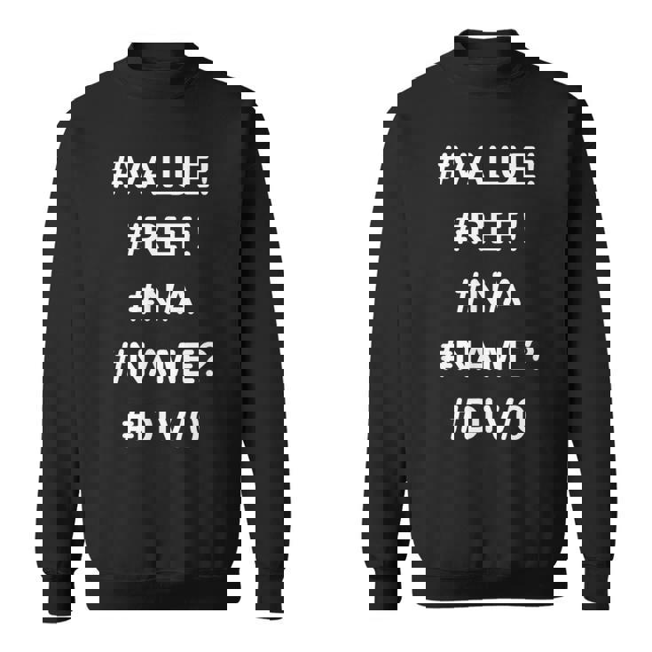 Excelデザインの面白い会計士シャツのエラー スウェットシャツ