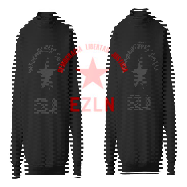 Ezln デモクラシア・リベルタード・ジャスティシア-サパティスタ、社会主義者 スウェットシャツ